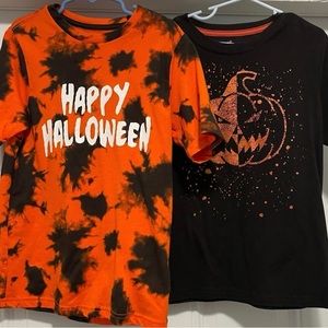 Halloween Tie Dye Pumpkin Shirt
